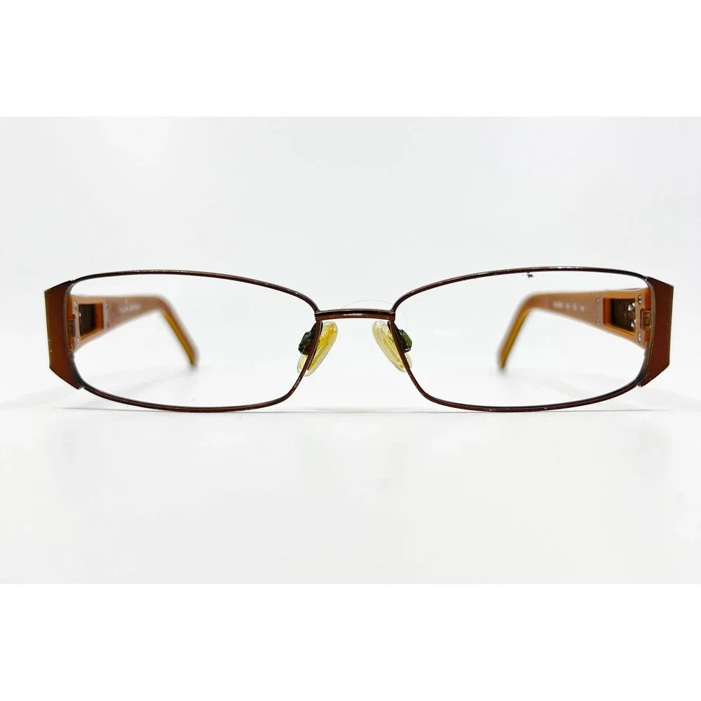 Via Spiga Eyeglass Frames Womens Brown Selena 183 Zebra Accent 53-15-135